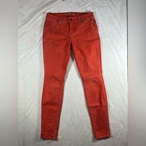 Vince Size 28 Made in USA Cotton Stretch Red Denim Pants